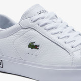 Women's Lacoste Powercourt Leather Considered Detailing Trainers