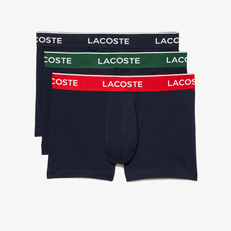 Pack Of 3 Navy Casual Trunks With Contrasting Waistband