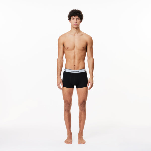 Men's Lacoste Contrast Waistband Trunk Three-Pack