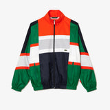 Mixed Material Colourblock Sportsuit Jacket