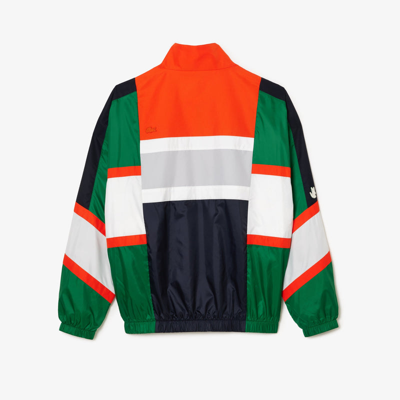 Mixed Material Colourblock Sportsuit Jacket