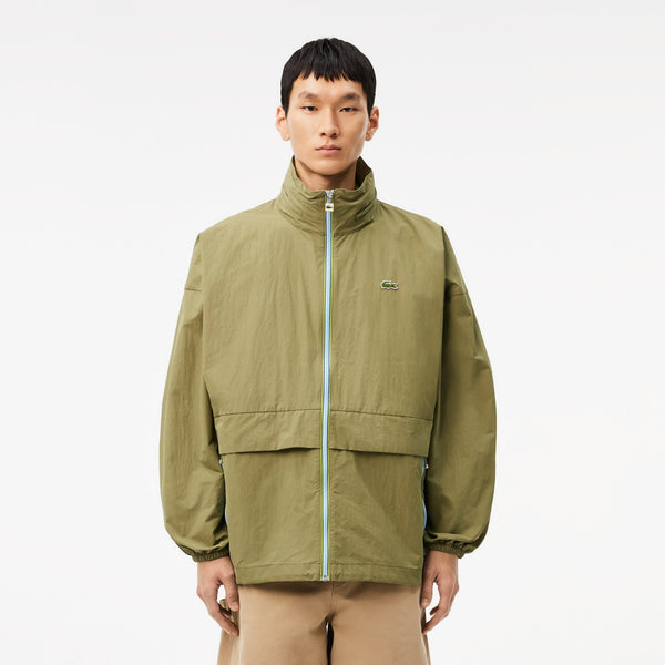 Water-Repellent Removable Hood Windbreaker