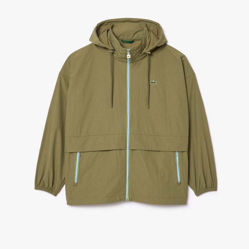 Water-Repellent Removable Hood Windbreaker