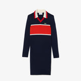 French Made Contrast Polo Dress