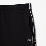 Logo Stripe Fleece Jogger Shorts