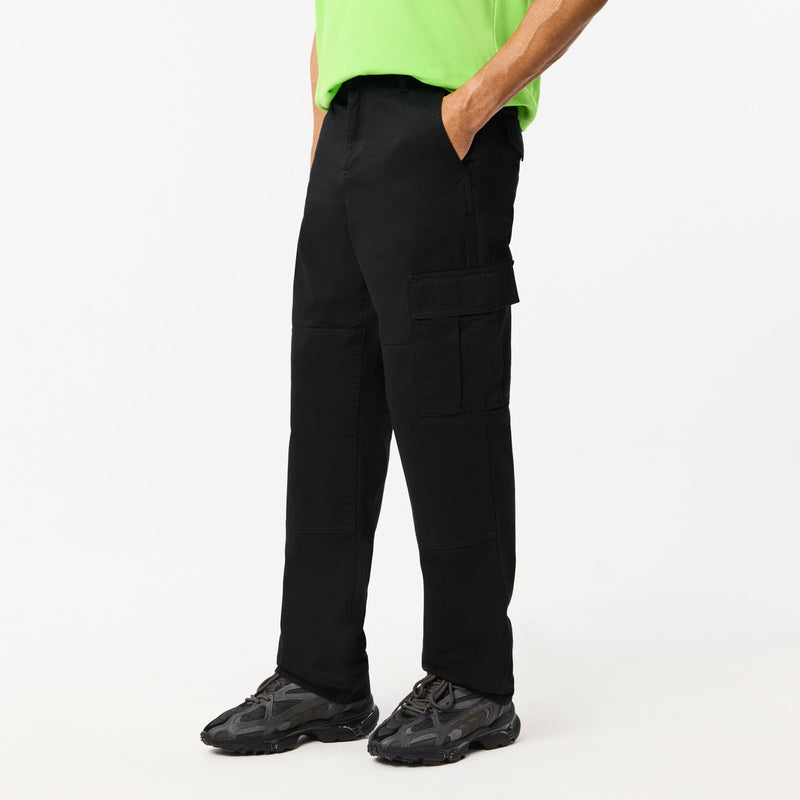 Straight Cut Cotton Cargo Pants