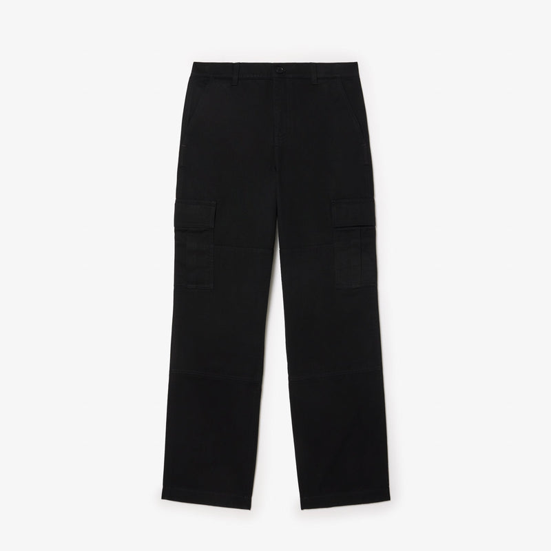 Straight Cut Cotton Cargo Pants