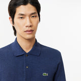 Original L.12.12 Long Sleeve Heathered Cotton Polo Shirt