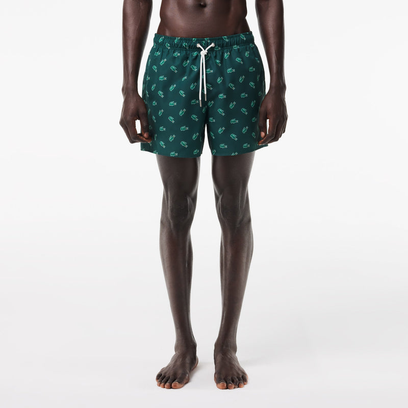 Crocodile Print Swim Trunks