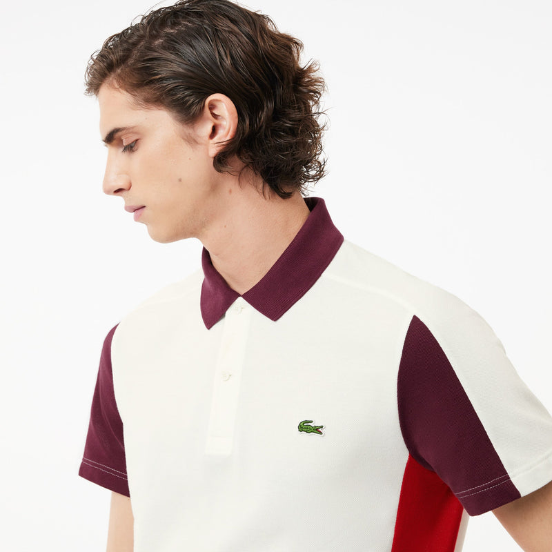 Cotton Piqué Colourblock Polo Shirt