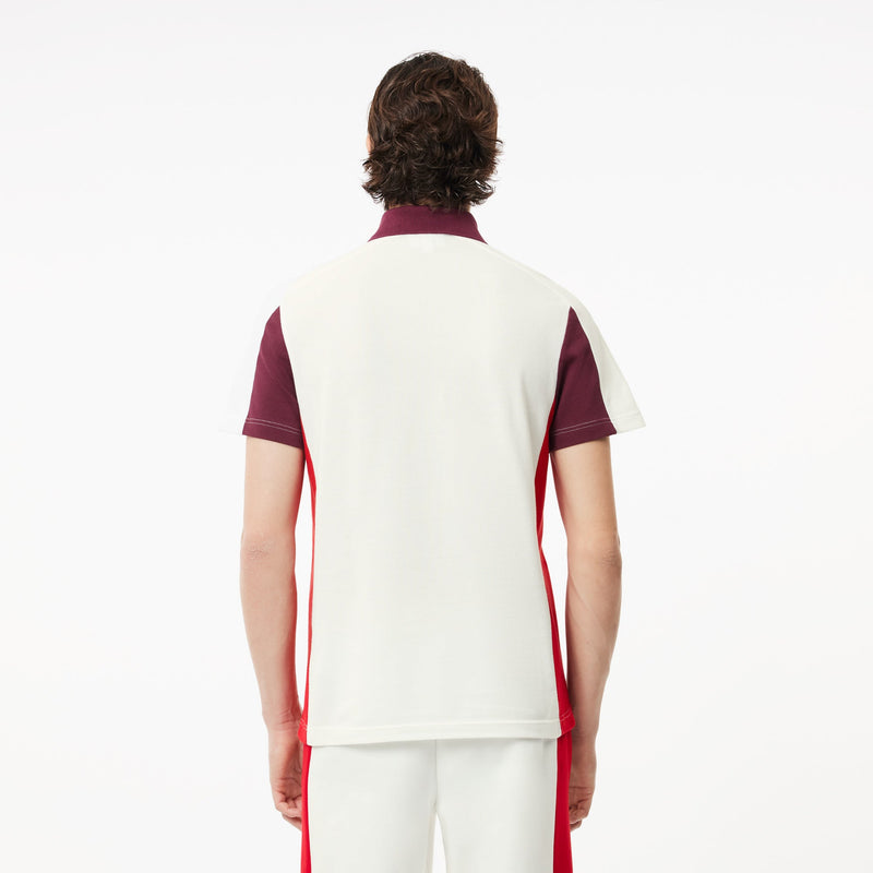 Cotton Piqué Colourblock Polo Shirt