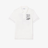 Back and Front Print Lacoste Movement Polo Shirt