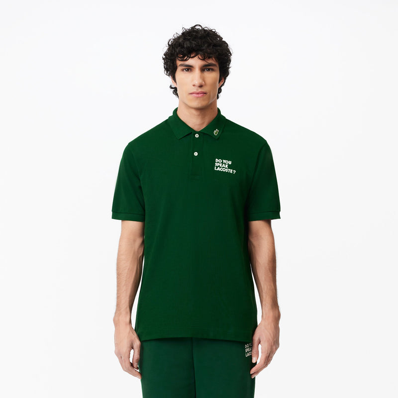 Original L.12.12 Embroidered Slogan Polo Shirt