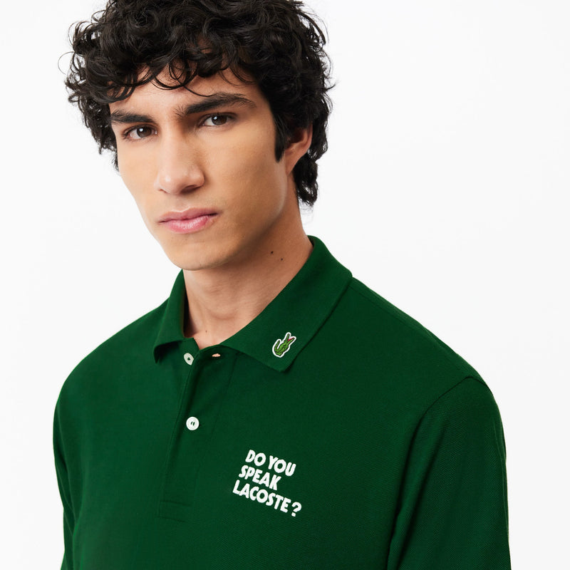 Original L.12.12 Embroidered Slogan Polo Shirt