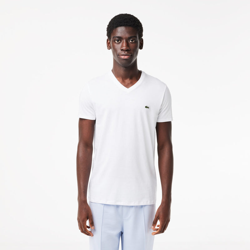 Lightweight Cotton Pima V Neck T-shirt